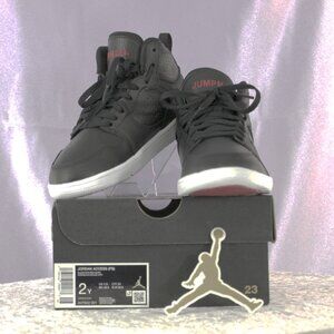 Nike Jordan Access (PS) Black Red White Sneakers–Size 2Y–New with Box & Sticker